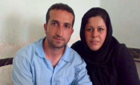Pastor Youcef Nadarkhani with is wife Tina in Prison